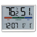 Luzsco Digital Hygrometer Indoor Thermometer, Clock by LUZSCO