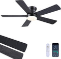 ayaoty ceiling fans with lights - 48" black, main product view