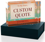 Personalized Gifts, Custom Quote Block Letter Board, Crystal-Clear Acrylic - Image 3