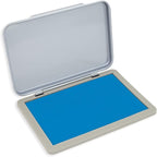 Metal Case Stamp Pad Medium Size, Sky Blue Color by ZIGEL