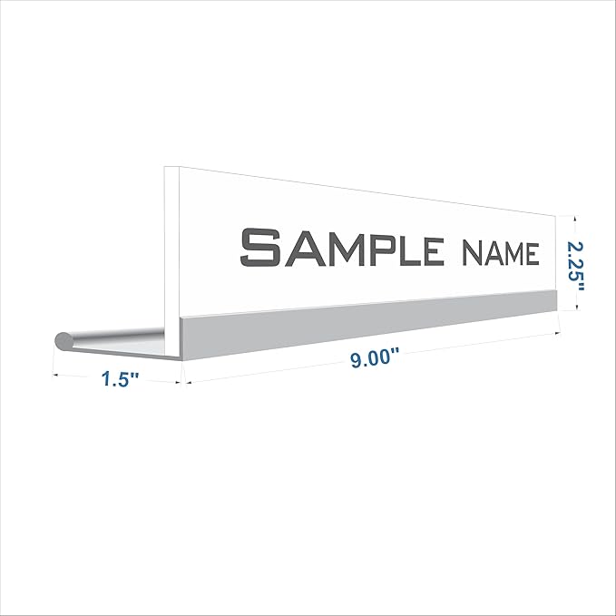 Printex Design - Personalized Office CUBICLE Name Plate & Sign. Modern Aluminum - Image 5