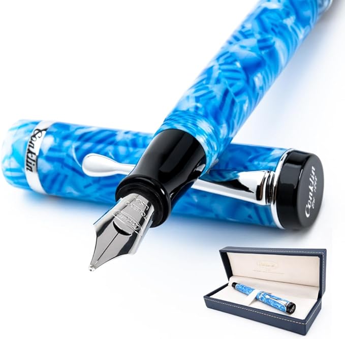 Conklin Duragraph Fountain Pen Ice Blue by Conklin