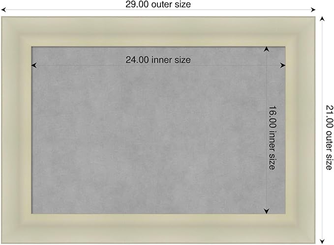 Amanti Art Silver Framed Magnetic Board 21x29 Medium Vision Board - Image 2