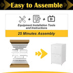 SteeLoong 2 Drawer File Cabinet - Image 8