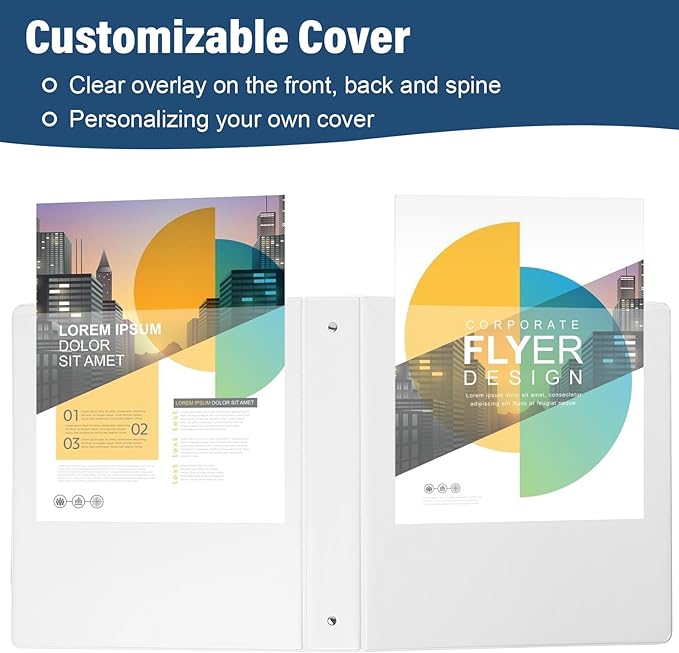 1.5-Inch 3-Ring Binder with Pockets, 1-1/2’’ Premium View Binders with Three - Image 5