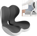 Mogdeker L-Shaped Seat Cushion for Long Sitting, Memory Foam Ergonomic Back by Mogdeker
