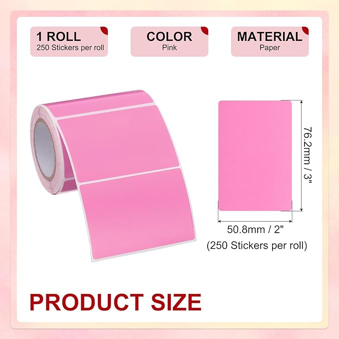 PATIKIL 2 x 3 Inch Rectangle Inventory Color Coding Labels 1 Roll, Square - Image 2