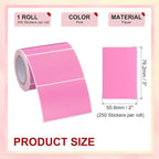 PATIKIL 2 x 3 Inch Rectangle Inventory Color Coding Labels 1 Roll, Square - Image 2