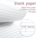 Maitys 6 Pcs Legal Pad Steno Spiral Notebook 8.5" x 11" Top Bound Spiral Pads - Image 4