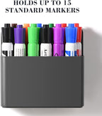 Lidwot Grey Strong Magnetic Dry Erase Marker Holders - Image 2
