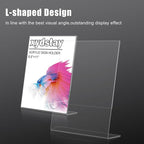 xydstay 12pack 8.5x11 Acrylic, L Shape Clear Plastic, Menu Holder, Unbreakable - Image 7