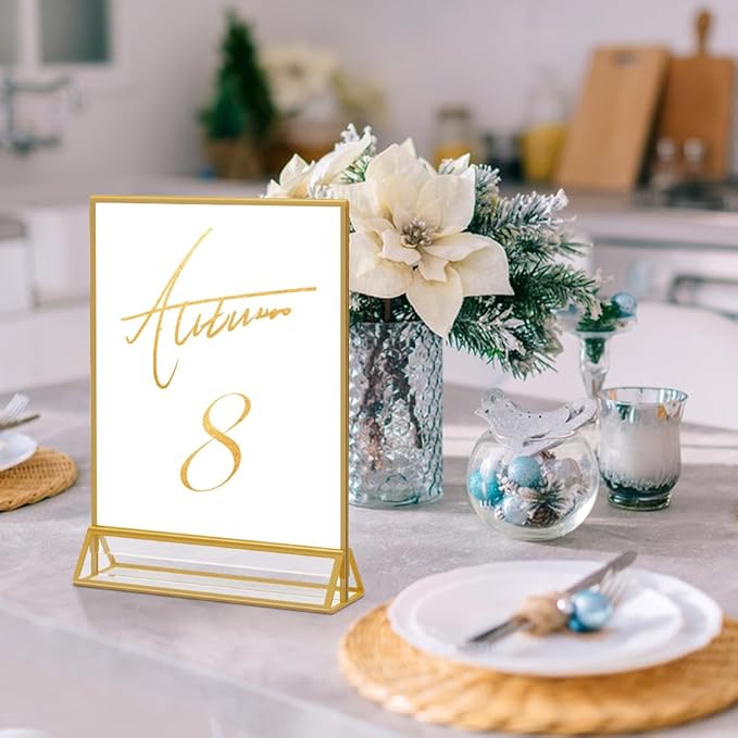 PPH-Sisy Acrylic Sign Holder 8.5 x 11, Double Sided Clear Display Stand - Image 5