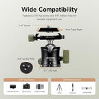 Cayer CH35 Travel Camera Tripod - Image 2