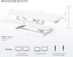 VIVO 48 inch Desk Converter, K Series, Height Adjustable Sit to Stand Riser - Image 3