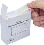 L LIKED Blank White 1 x 2 Inch Dissolvable Labels Food Rotation 9 Rolls | PFAS free, writable on glass/wood/metal/plastic. -40~150°F safe. For boxes inventory, prep info & storage