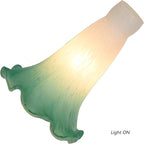 Bieye LS08S Lily Flower Blown Glass Lampshade - Image 2