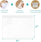 6”×9” Self-Adhesive Shipping Label Sleeves, FungLam Shipping Label Sleeves - Image 2