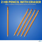 1InTheOffice Lead Pencils, Sharpened Pencils #2 HB, Wood-Cased, 48 Pack - Image 2