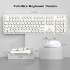 MOFII Wireless Keyboard and Mouse Combo, Computer Full Size 2.4G Plug and Play - Image 7