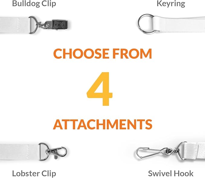 Wristband Bros Custom Lanyards For ID Badges, Keys & More | Add Text & Logos | - Image 3