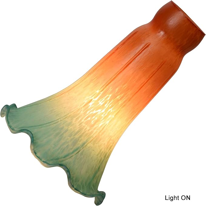 Bieye LS26 Lily Flower Blown Glass Lampshade - Image 2