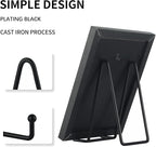 Decolore 3 Pack 6 Inch Black Metal Display Stands Plate Holder Display Stands - Image 4