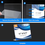 6 Pack L Shape Slanted Back 11x8.5 Plastic Sign Holders - Image 4