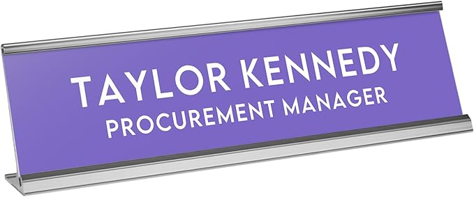 Custom Engraved Desk Plate | Personalized by 904Custom