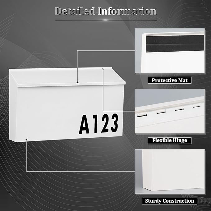 Dalmbox Wall-Mount Mailbox Large Mailbox - Image 6