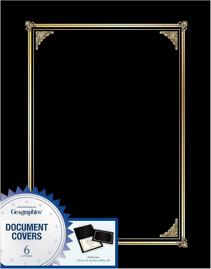 Geographics Classic Linen Certificate/Document Covers, 12.5” x 9.75” - Image 2