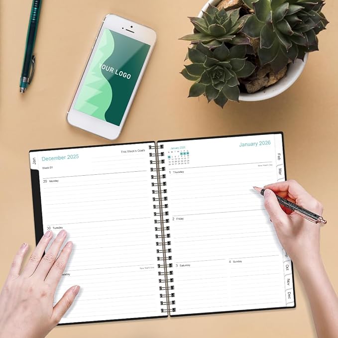 Planner 2026 - A5 Weekly & Monthly Planner Spiral Bound, January 2026 - - Image 7