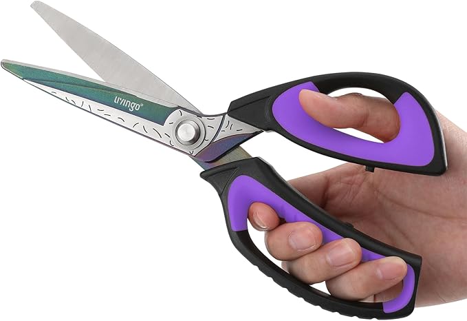 LIVINGO Heavy Duty Industrial Scissors: 10" Utility Stainless Steel Scissors - Image 3