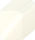 Silunkia 100 Sheets Cream Shimmer Cardstock 8.5 x 11 Ivory Paper, 200gsm/75lb by Silunkia
