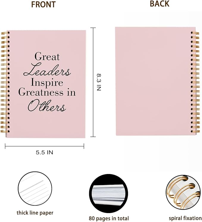 OXW Blush Notebooks for Work, Employee Appreciation Gifts, Leadership Gifts - Image 5