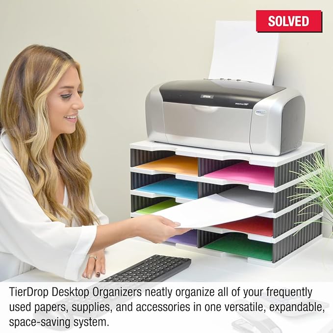 Ultimate Office TierDrop Desktop Organizer/Forms Mailroom Classroom Sorter - Image 3