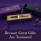 Bond & Regent Gloss Black & 24 Karat Gold | Certified Luxury Grade Rollerball - Image 2