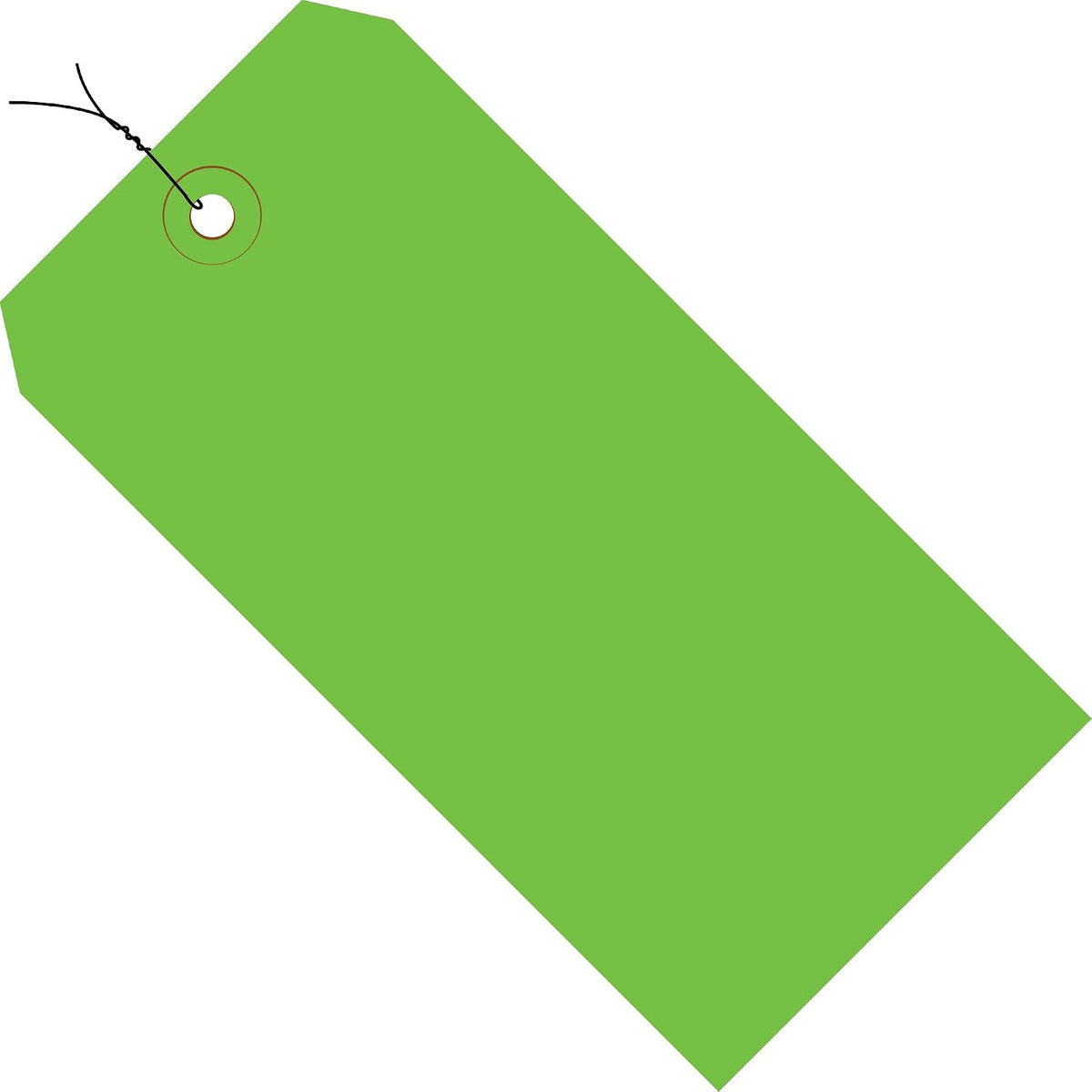 AVIDITI Shipping Tags Green, 4.75"L x 2.375"W 1000-Pack | Colored Shipment Tag