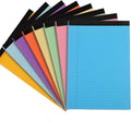 Thboxes 8 Packs Small Note Pads 5x8, Color Legal Pad 5x8 College Ruled Small by Thboxes