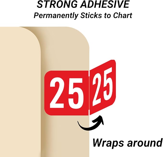 2025 Year Labels, Doctor Stuff 2025 Chart Stickers, S & W/Acme Style, USA Made - Image 3