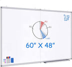 White Board Dry Erase 60x48, Large Magnetic Whiteboard Maxtek Dry Erase Boards by Maxtek