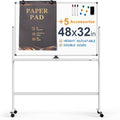 Large Dry-Erase Rolling Magnetic Whiteboard by TSJOFFICE