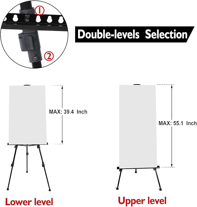 T-SIGN 72 Inches Tall Folding Easel Stand - Image 5