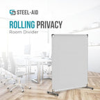 Steel-AID 50-inch Rolling Privacy Room Divider - Image 2