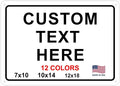 Custom Signs Outdoor Metal for Home Office Business, Personalized, Man Cave by avgrafx