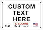 Custom Signs Outdoor Metal for Home Office Business, Personalized, Man Cave by avgrafx