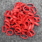 500pcs Red Color Mini Rubber Bands Elastic Bands Rubber Band - Image 3