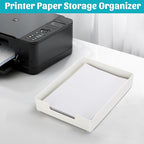 AZFUNN Letter-Size Tray Desk Letter Tray Paper Tray, Sturdy Heavy-Duty Plastic - Image 3