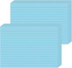 JINMIKEJI Blue Ruled Index Cards 5x7 Inch by JINMIKEJI