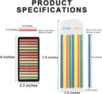 Potanro Sticky Tabs 2300 Pcs Translucent 10 Sheets Highlighter Book Tape Long - Image 6