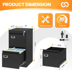 AFAIF 2 Drawer File Cabinet - Image 3